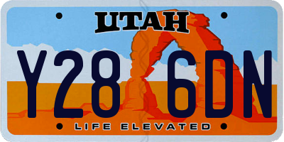 UT license plate Y286DN