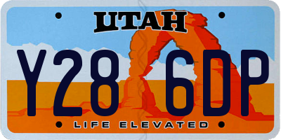 UT license plate Y286DP