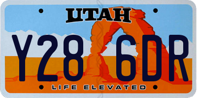 UT license plate Y286DR