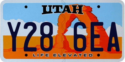 UT license plate Y286EA