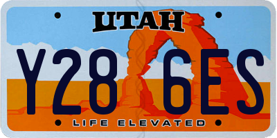 UT license plate Y286ES