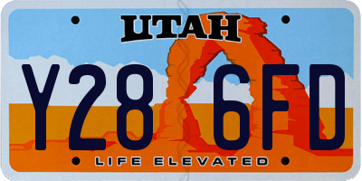 UT license plate Y286FD