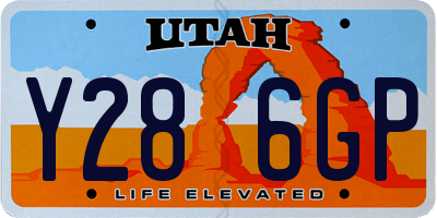 UT license plate Y286GP