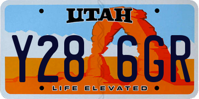 UT license plate Y286GR
