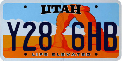 UT license plate Y286HB