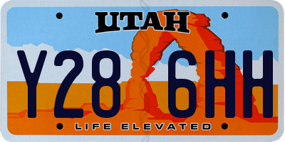 UT license plate Y286HH
