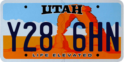 UT license plate Y286HN