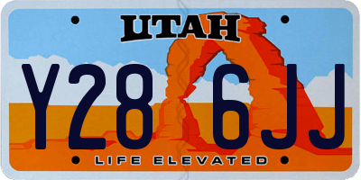 UT license plate Y286JJ