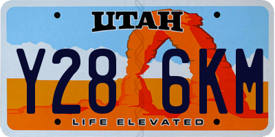 UT license plate Y286KM