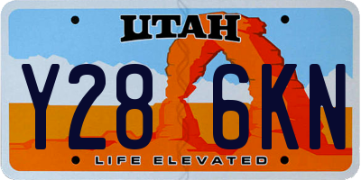 UT license plate Y286KN