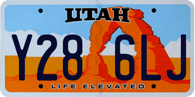 UT license plate Y286LJ