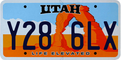 UT license plate Y286LX