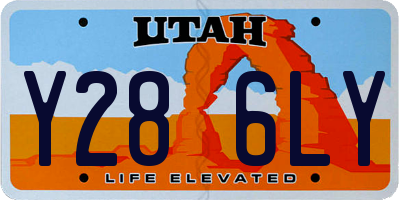 UT license plate Y286LY