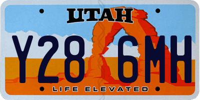 UT license plate Y286MH