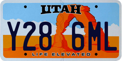 UT license plate Y286ML