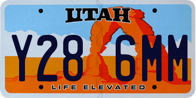UT license plate Y286MM