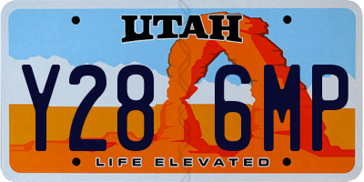 UT license plate Y286MP