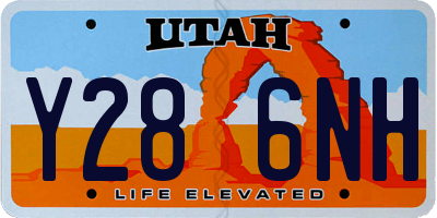 UT license plate Y286NH