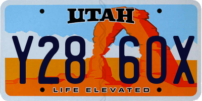 UT license plate Y286OX