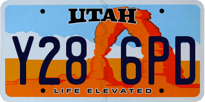 UT license plate Y286PD
