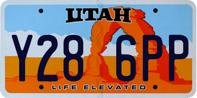UT license plate Y286PP