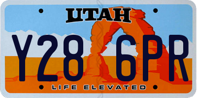 UT license plate Y286PR