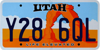 UT license plate Y286QL