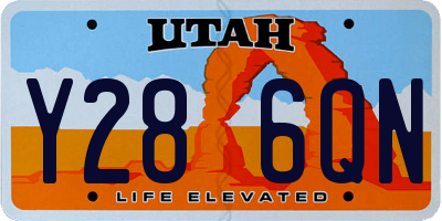 UT license plate Y286QN