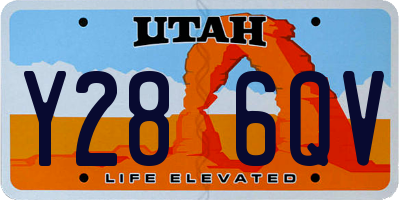 UT license plate Y286QV