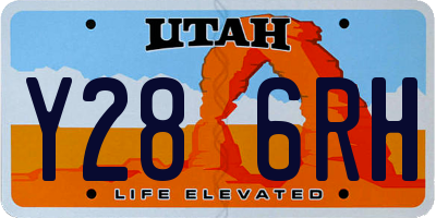 UT license plate Y286RH