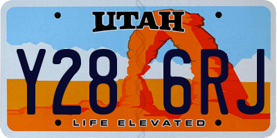UT license plate Y286RJ