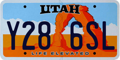 UT license plate Y286SL