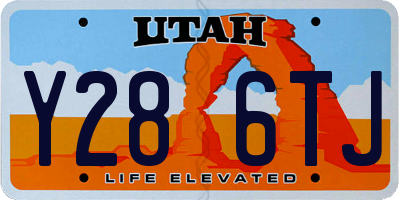 UT license plate Y286TJ