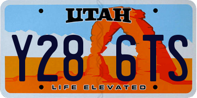 UT license plate Y286TS