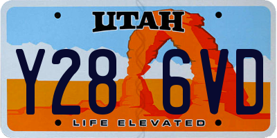 UT license plate Y286VD