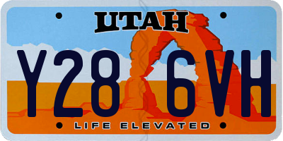 UT license plate Y286VH