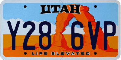 UT license plate Y286VP
