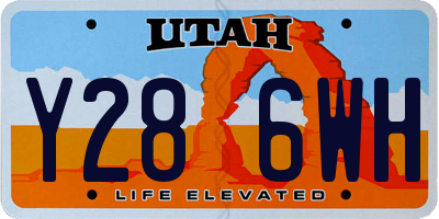 UT license plate Y286WH