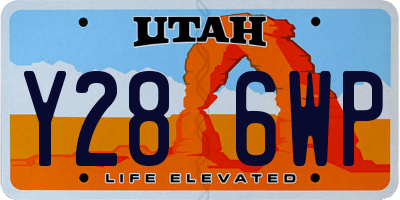UT license plate Y286WP