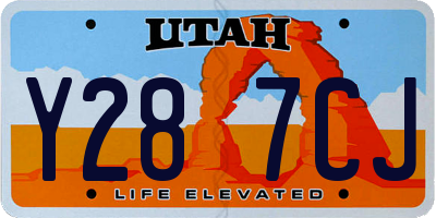 UT license plate Y287CJ