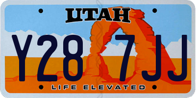 UT license plate Y287JJ