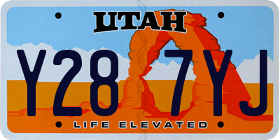 UT license plate Y287YJ