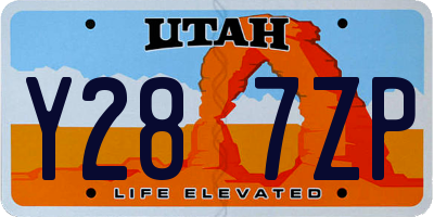 UT license plate Y287ZP