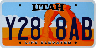 UT license plate Y288AB