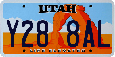 UT license plate Y288AL