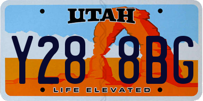 UT license plate Y288BG
