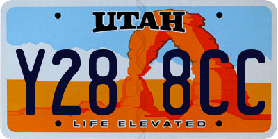 UT license plate Y288CC