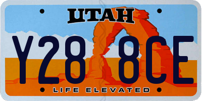 UT license plate Y288CE