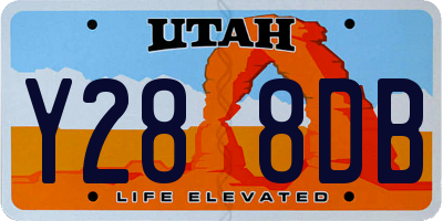 UT license plate Y288DB