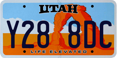 UT license plate Y288DC